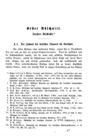 Erster Abschnitt. Aeußere Geschichte.