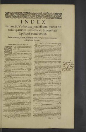 Indey rerum & verborum notabilium