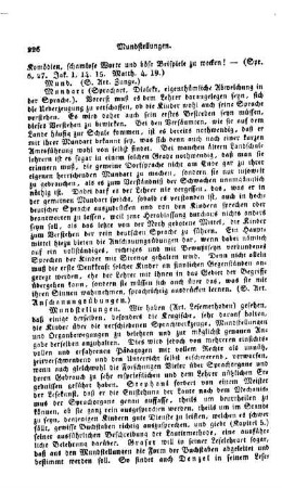 Mundart, (Sprachart, Dialekt, eigenthümliche Abweichung in der Sprache)