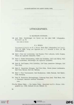 Lithographien (Nr. 745-793)