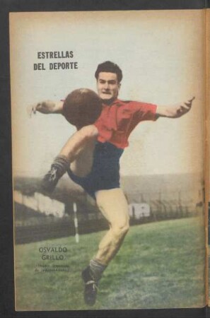 Osvaldo Grillo (insider izquierdo de Independiente) - [Fotografía] : Estrellas del deporte