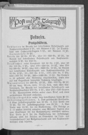 Postgebühren.