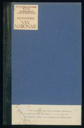 Sport- und Erholungsheim Schinkelwettbewerb 1933: Erläuterungsbericht, Berechnungen, Heizung