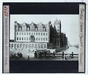 Berlin, Schloss,unbekannt, Ansicht der Südostecke des ehemaligen Stadtschlosses in Berlin (Schloss Tamsel)