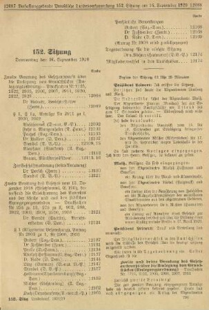 152. Sitzung. Donnerstag den 16. September 1920