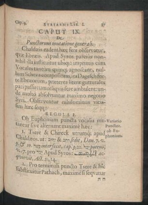 Caput IX. De Punctorum mutatione generali.