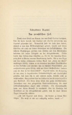 Achtzehntes Kapitel. Am preußischen Hof