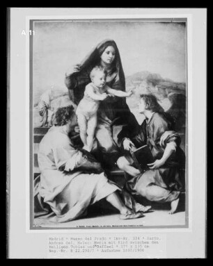 Maria mit Kind zwischen den Heiligen Tobias und Raffael