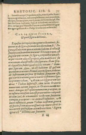 Cap. 14. Quid Figura, Et quid figura dictionis.