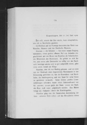 Kopenhagen, den 21. [20.] Juni 1909
