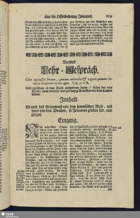 Vierdtes Lehr-Gespräch