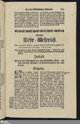 Vierdtes Lehr-Gespräch