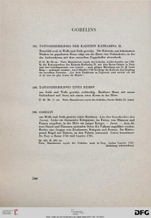 Gobelins (Nr. 247-251)