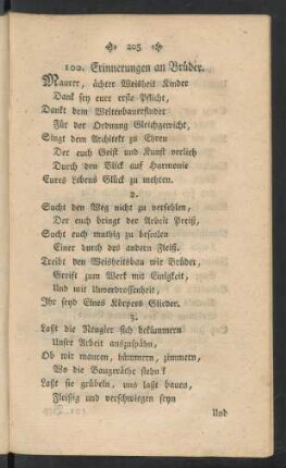100. Erinnerung an Brüder