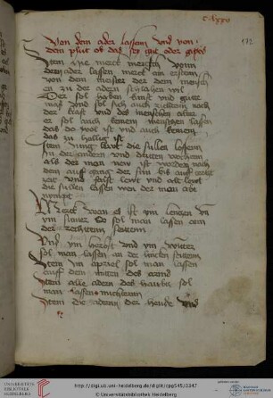 Vom Aderlassen, günstige Tage für den Aderlaß und Aderlaßregeln, Körperteile und Tierkreiszeichen, Blutschau