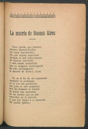 La muerte de Buenos Aires