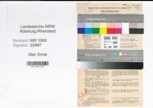 Entnazifizierung Ernst Diel, geb. 27.05.1922 (Verm.Techniker)