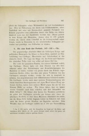6. Bis zum Ende der Periode, 167 - 133 v. Chr.