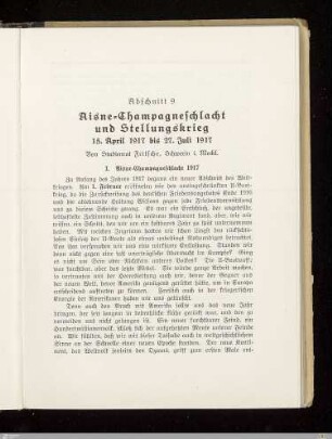 I. Aisne-Champagneschlacht 1917
