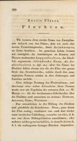 Zweite Classe. Flechten