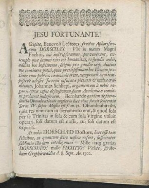 Jesu Fortunante!