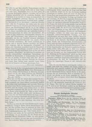 189-190 [Rezension] Behm, Heinrich, Im Dienst des Herrn