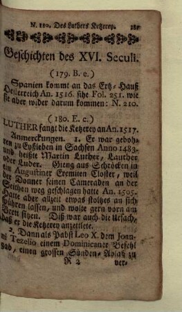 Geschichten des XVI. Seculi