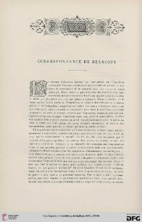 3. Pér. 14.1895: Correspondance de Belgique