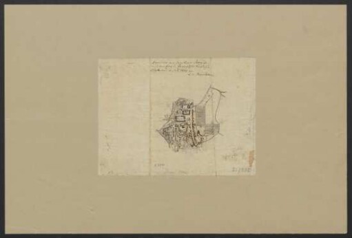 Brouillon von dem Dorfe Parey ohnweit der Elbe im Herzogthum Magdeburg : aufgebommen im Julÿ 1804