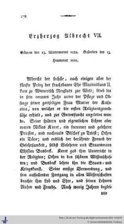 Erzherzog Albrecht VII.
