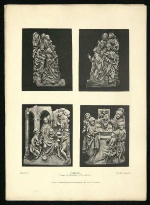 Creglingen: Gruppen vom Marienaltar der Herrgottskirche. Ansicht.