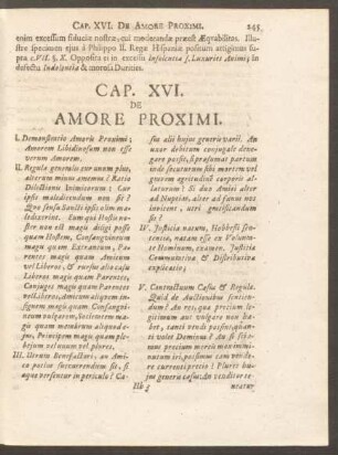 Cap. XVI. De Amore Proximi.