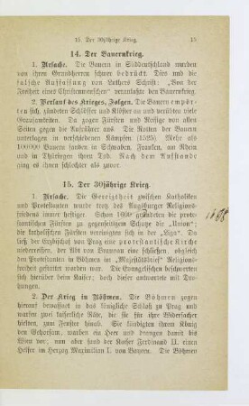 15. Der 30jährige Krieg