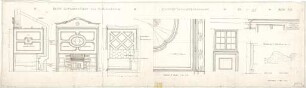 Fischer, Theodor; Nürnberg; Haus Adelsberger - Empfangszimmer (Schnitte, Details)