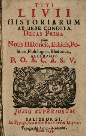 Historiarum ab urbe condita decas prima
