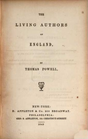 The living authors of England