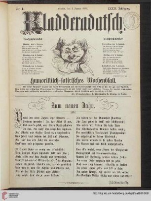 34: Kladderadatsch: Humoristisch-satirisches Wochenblatt