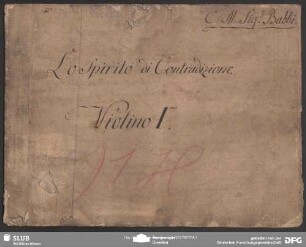 Lo spirito di contradizione - Mus.3549-F-506a