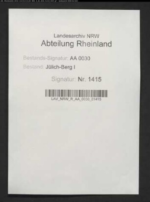Zoll zu DÜNNWALD