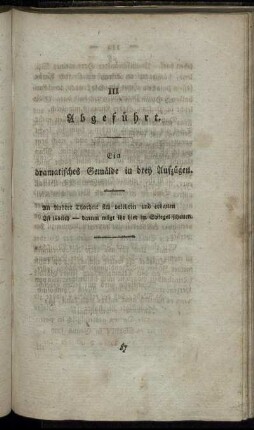 III. Abgeführt.