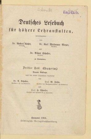 Teil 3 = (Quarta), [Schülerband]: [Teil 3 = (Quarta), [Schülerband]]