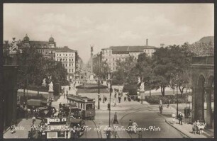 Ansichtskarte Belle-Alliance-Platz, Blick vom Halleschen Tor [1/4]