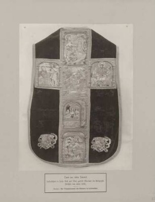 "Casel von rotem Sammet", Geschenk des Markgrafen Philibert 1529