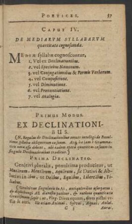 Caput IV. De Mediarum Syllabarum quantitate cognoscenda