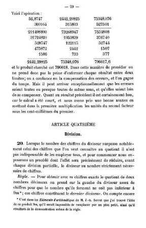 Article Quatrième. Division.