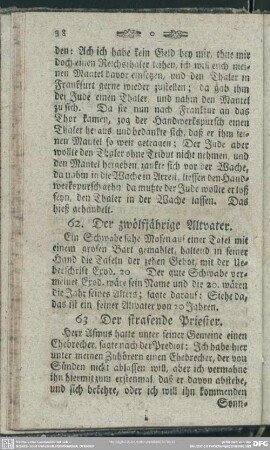 62. Der zwölfjährige Altvater