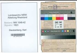 Entnazifizierung Karl Dautzenberg , geb. 14.11.1895 (Gastwirt)