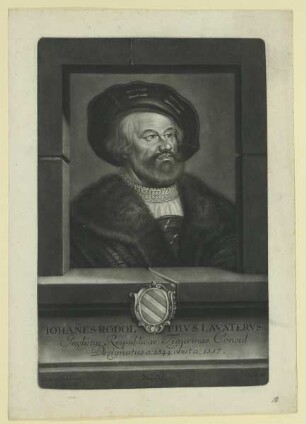 Bildnis des Iohannes Rodolphvs Lavatervs