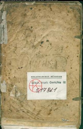 Belege zum Hypothekenbuch ("Scrinium") des Ksp. Valbert, Bd. 1