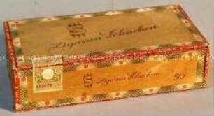 Zigarrenschachtel "Zigarren Söhnchen", leer
